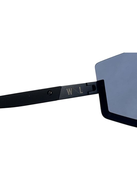 WESTWARD LEANING STUN D-FRAME MATTE-ACETATE SUNGLASSES IN BLUE